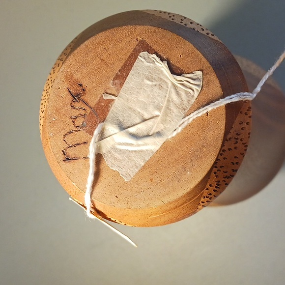 African Mohagany & Red Palm Hollow Vessel Decor Rare One-of-a-kind #eshopchicago - Picture 7 of 8